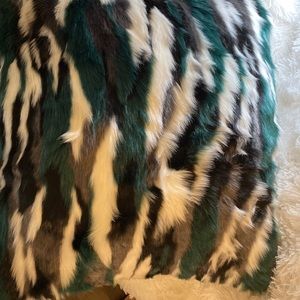 Beautiful Multicolored Team Eagles Oversized Pillow. Fun Fur and suede backing.